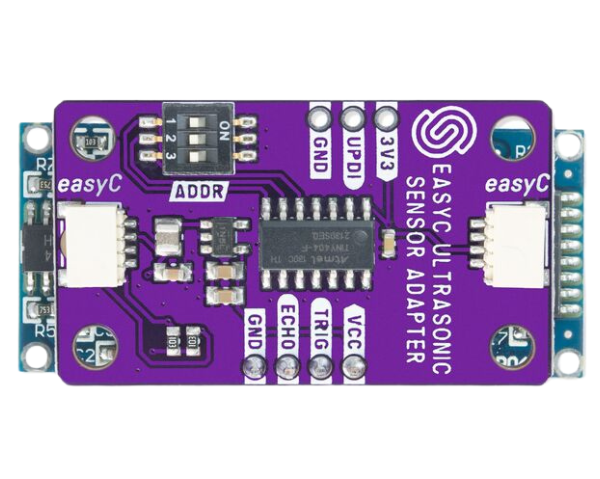 Soldered Ultrasonic sensor with easyC